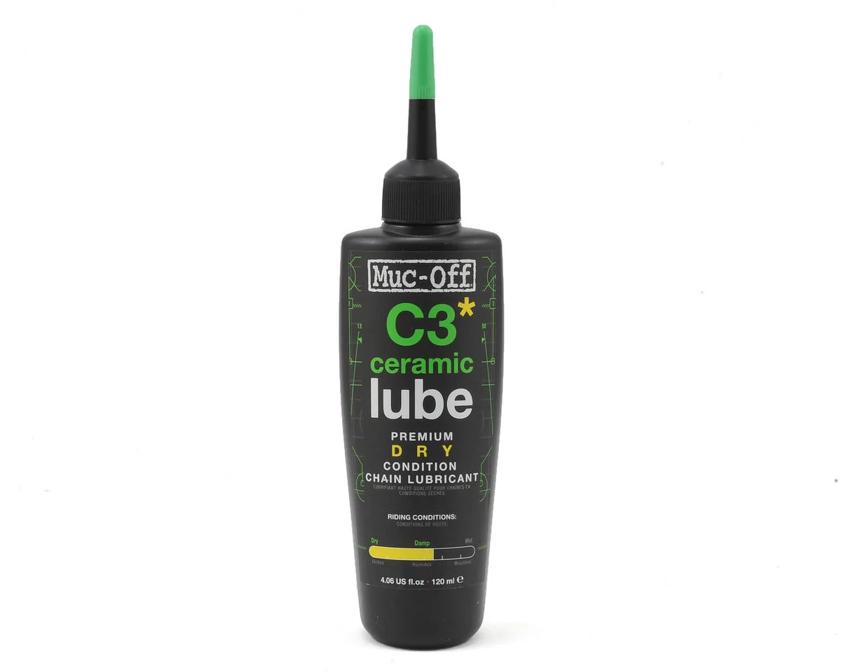 Muc-Off C3 Dry Ceramic Lube (Bottle & UV Flashlight) (120ml)